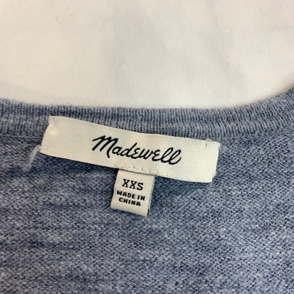 Madewell Heathered Blue Summer Ryder Cardigan - Picture 7 of 8